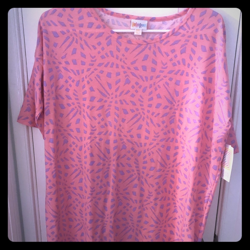 New Lularoe Irma XXS Pink and Purple